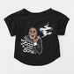 Product flat lay of the Throw A Dogg A Bone Deluxe Pet T-Shirt.