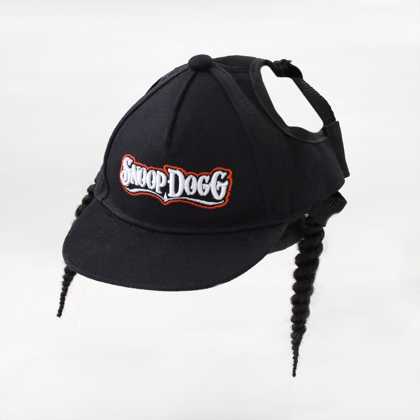 Product flat lay of the Classic Snoop Deluxe Pet Baseball Hat.