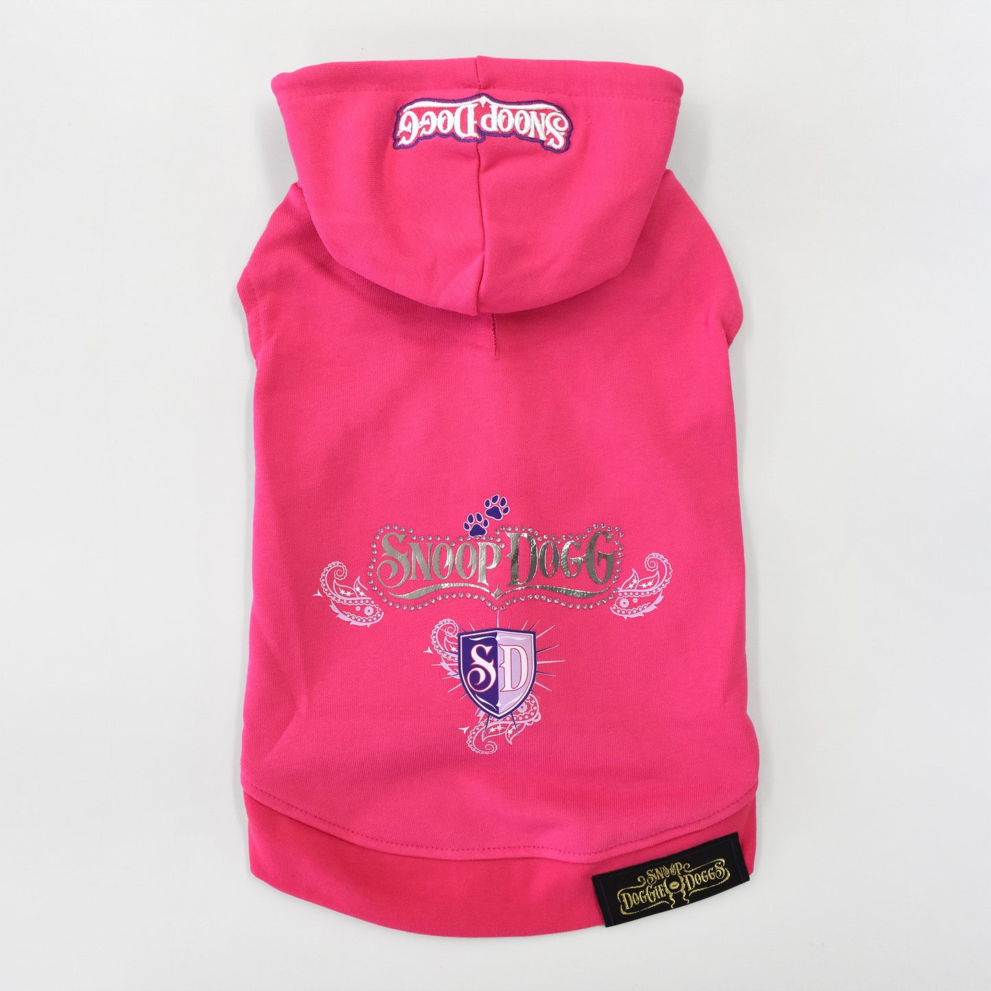 Product flat lay of the Boss Lady Deluxe Pet Hoodie.