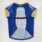 Product flat lay of the Halftime Deluxe Pet Jersey with buckle closure.