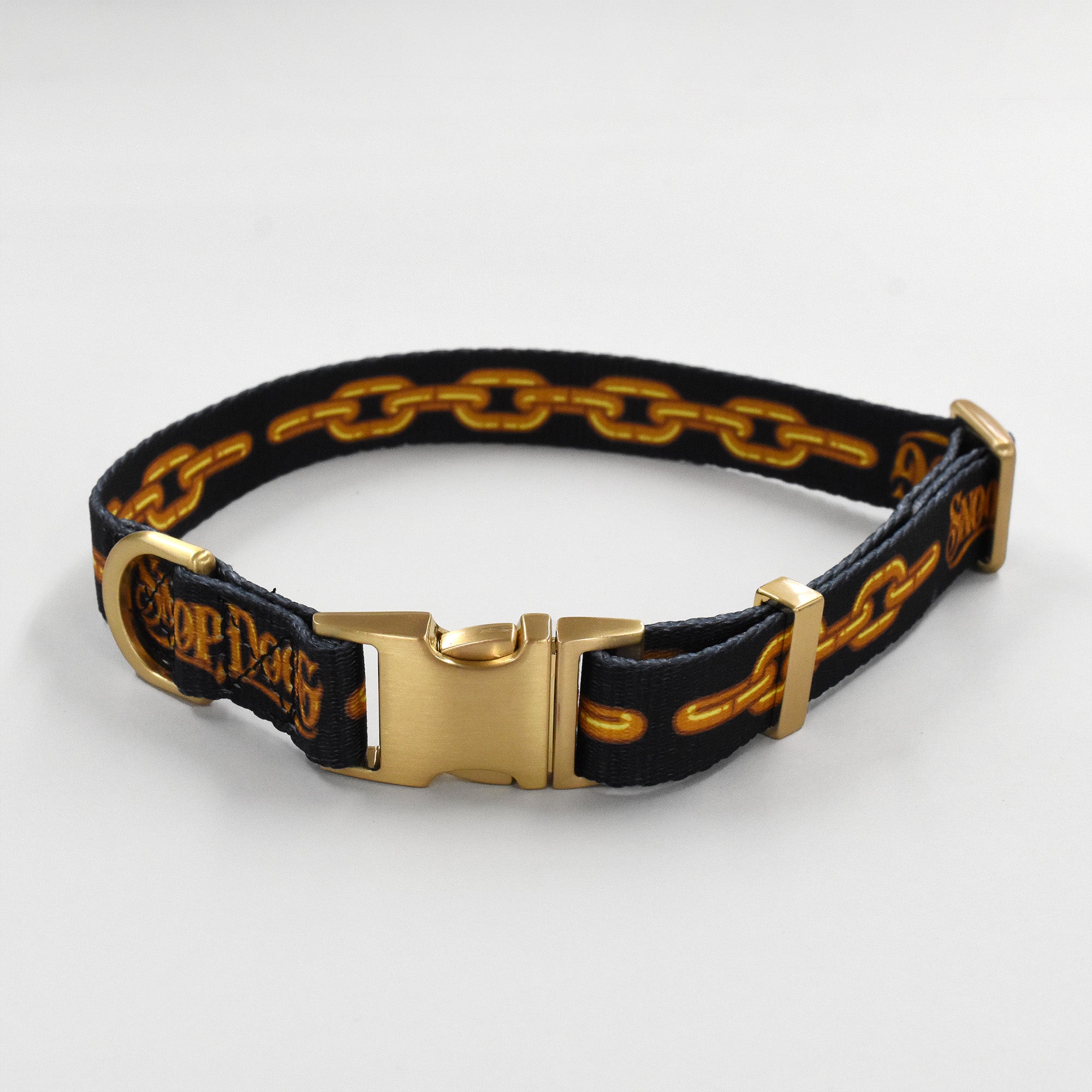 Dog best sale collar gold