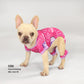 Fern the French Bulldog wearing the Boss Lady Deluxe Pet PJs in size Extra Small.