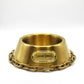 Product flat lay of the Deluxe Gold Pet Bowl.