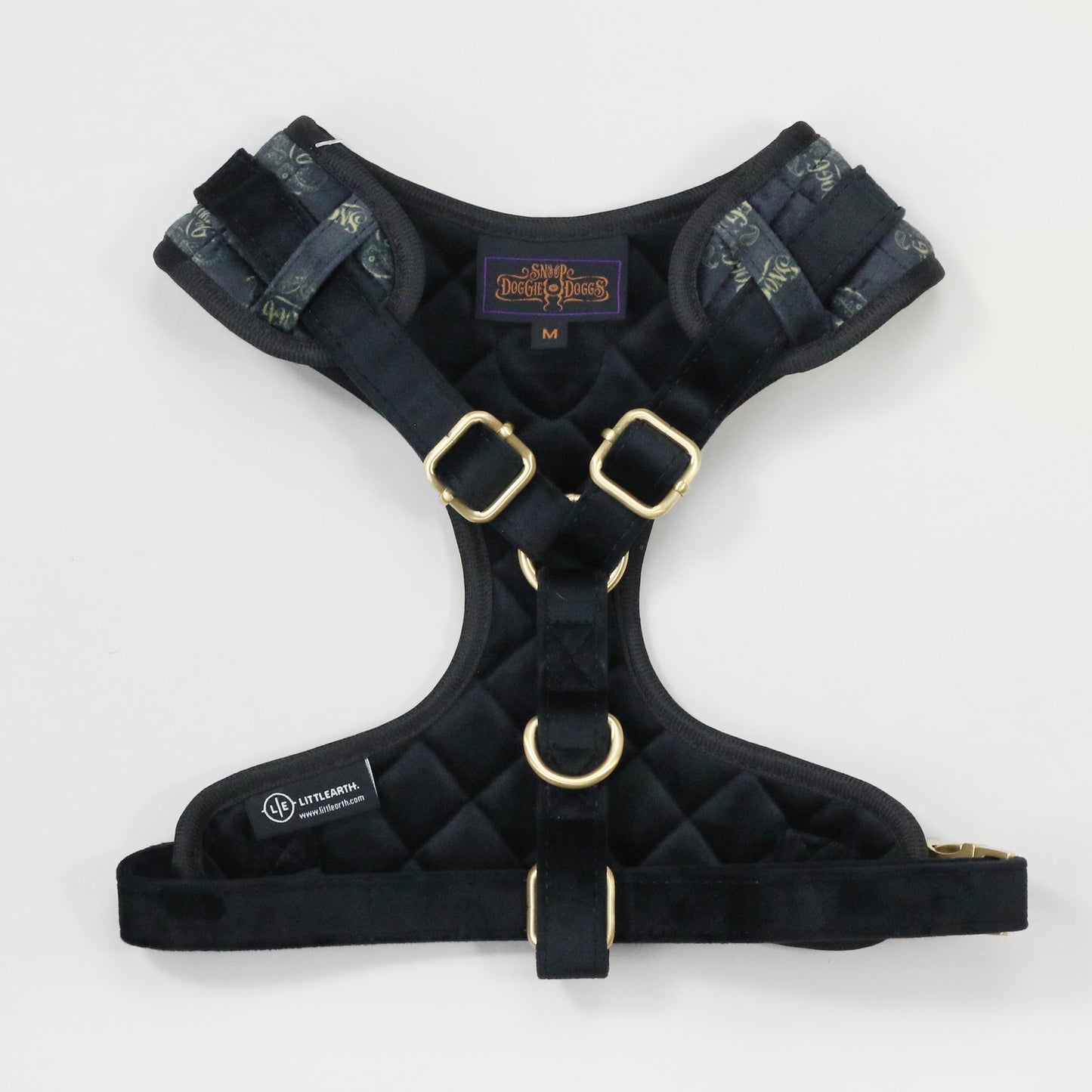Product flat lay of the Deluxe Quilted Pet Harness.